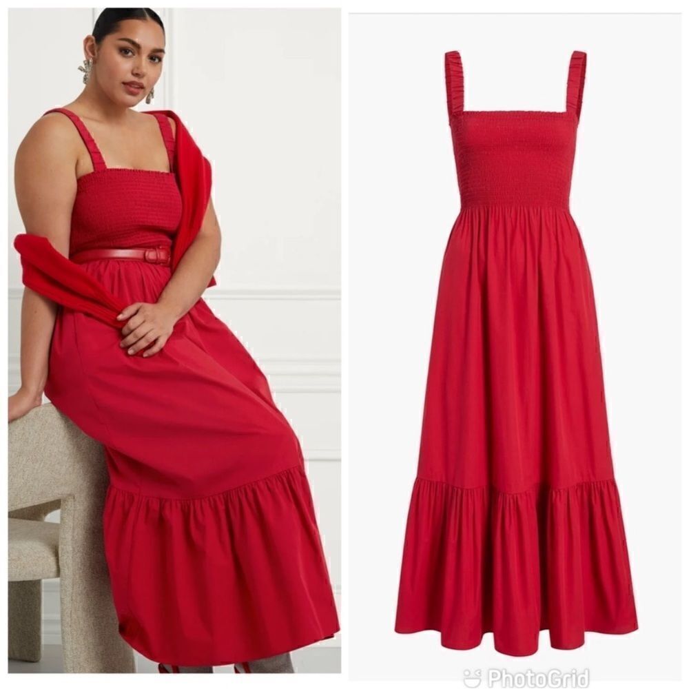 NWT Hill House The Anjuli Nap Dress in Victorian Red - Picture 3 of 10